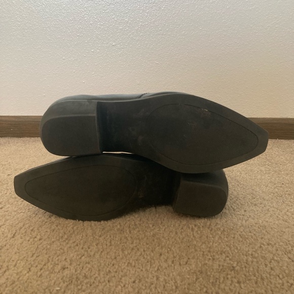 Black ASOS Western Chelsea Boots (stacked heel in black faux with angular sole) - Picture 6 of 6